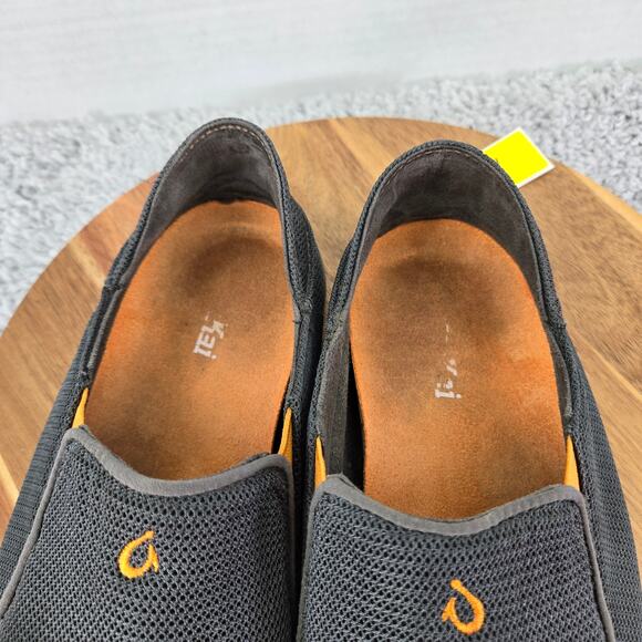 Olukai Nohea Mesh Slip On Dark Shadow Casual Loafer Sneakers Mens 10 10188-4242 - Picture 10 of 12